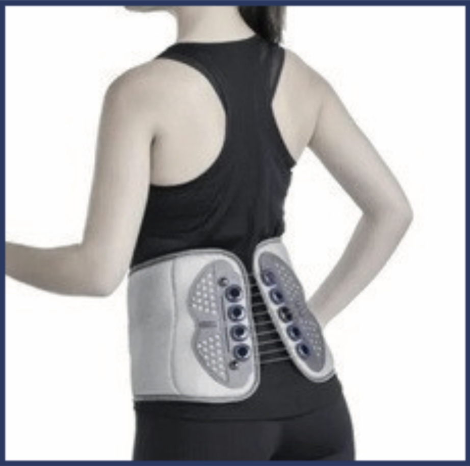 Lace-pull lumbar belt